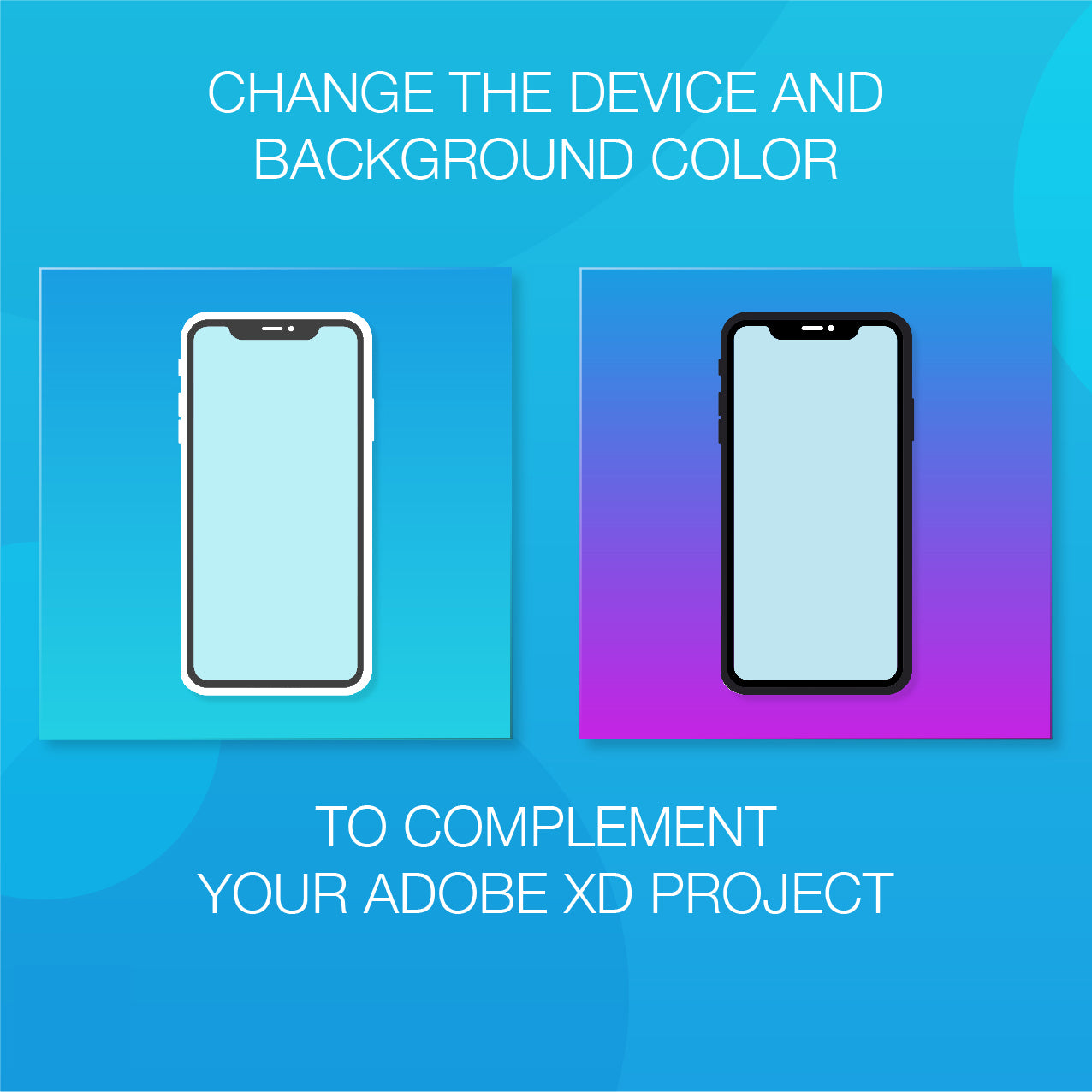 iPhone 11 Abstract Device Frame With Customizable Gradient Background