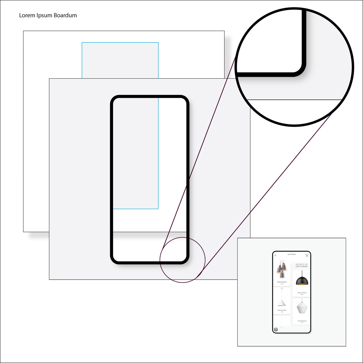 iPhone 13 Minimal Device Frame with Customizable Background