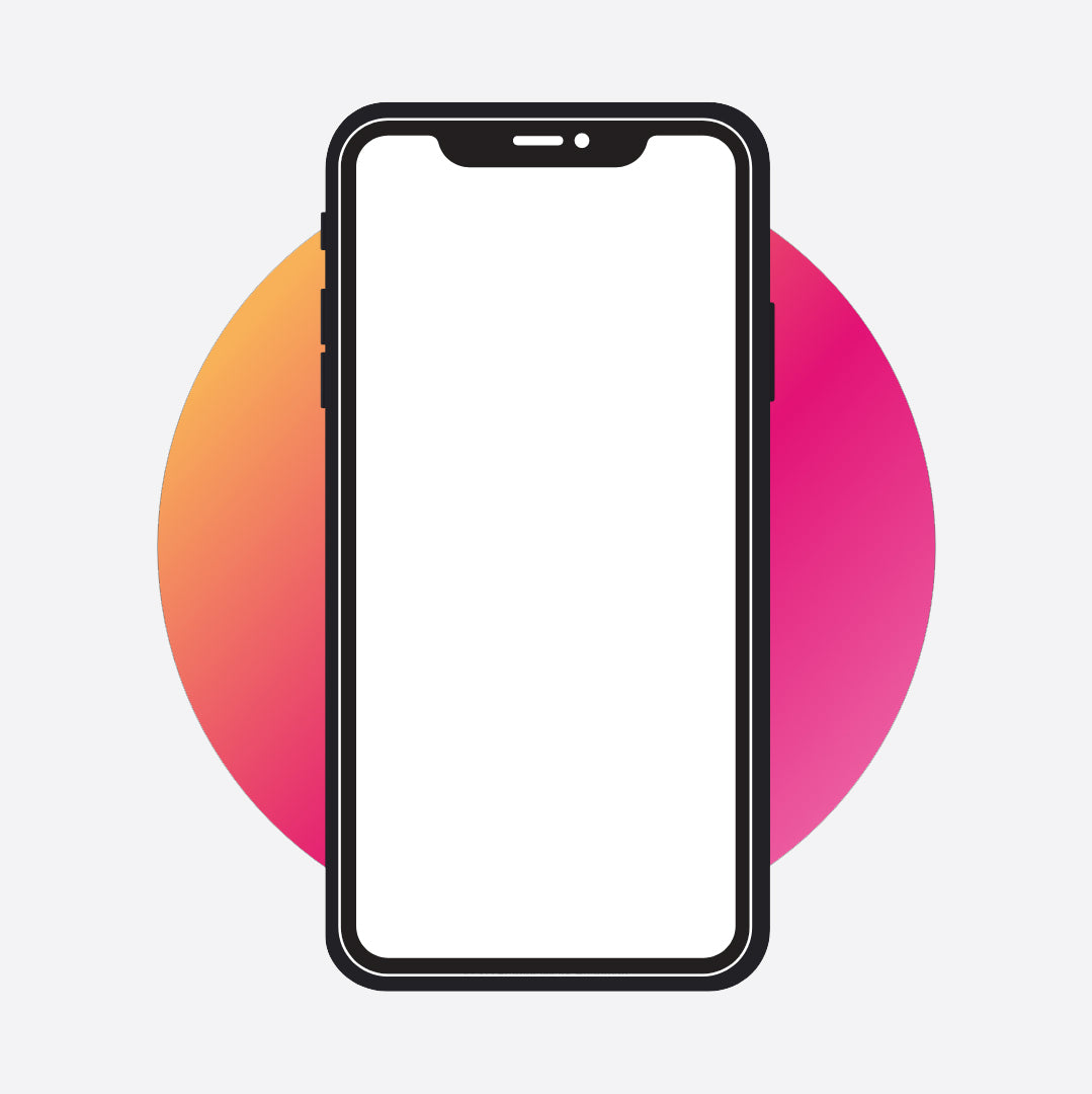 iPhone 11 Abstract Device Frame With Customizable Dot Background