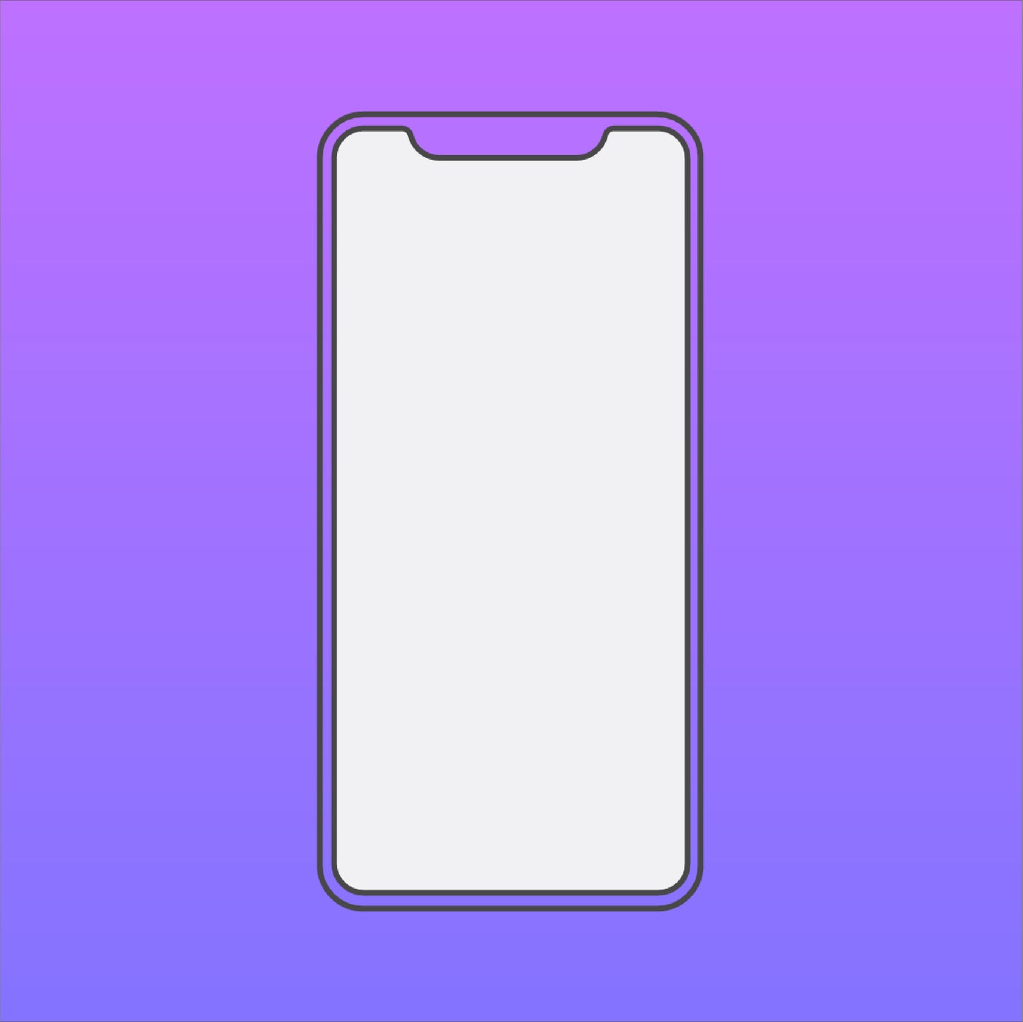 iPhone 11 Linear Device Frame with Customizable Background