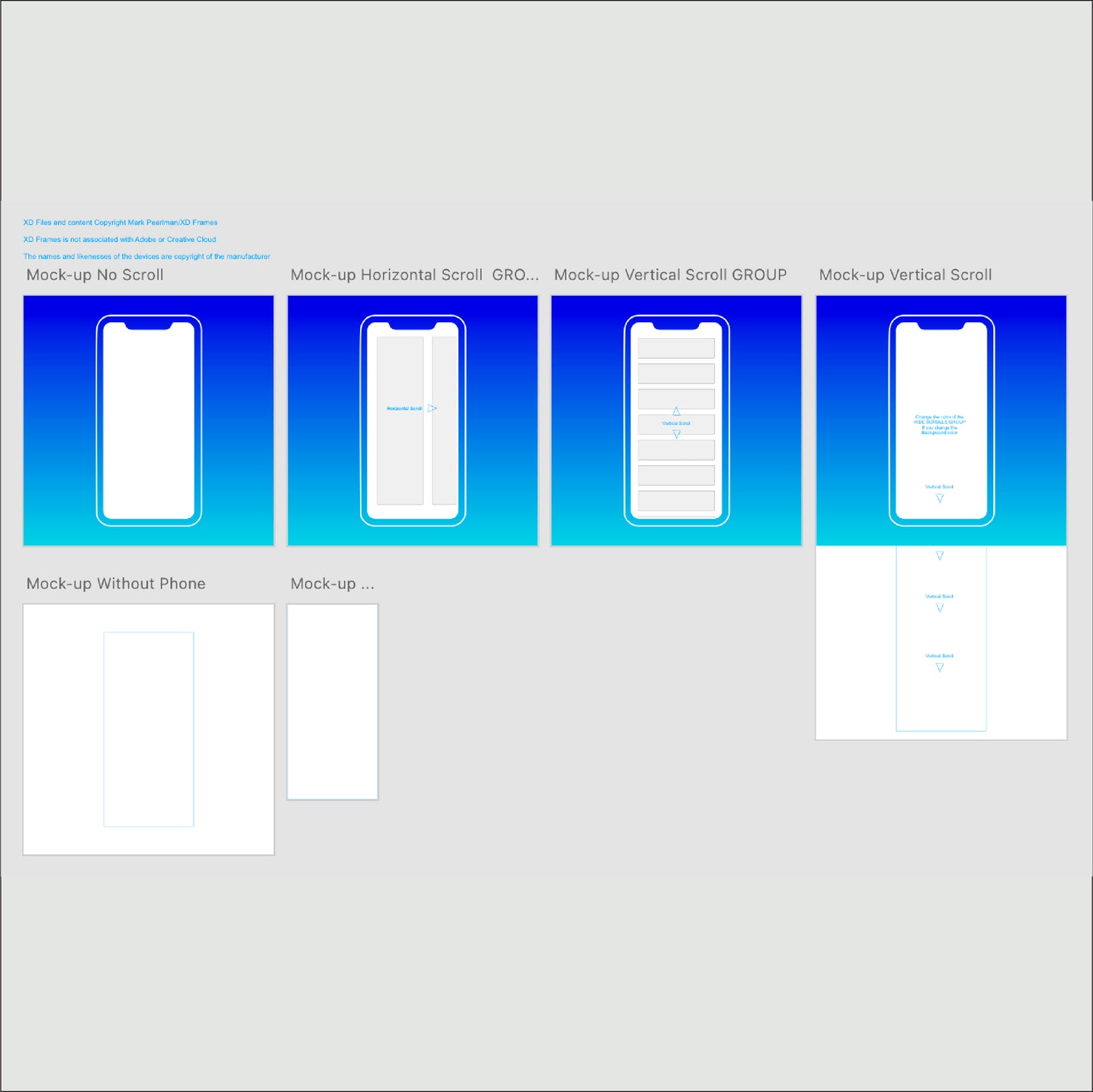 iPhone 12 Linear Device Frame With Customizable Gradient Background