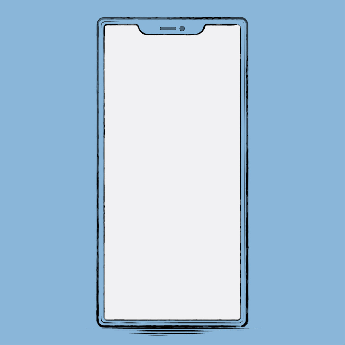 iPhone 13 Hand Drawn Device Frame with Customizable Background